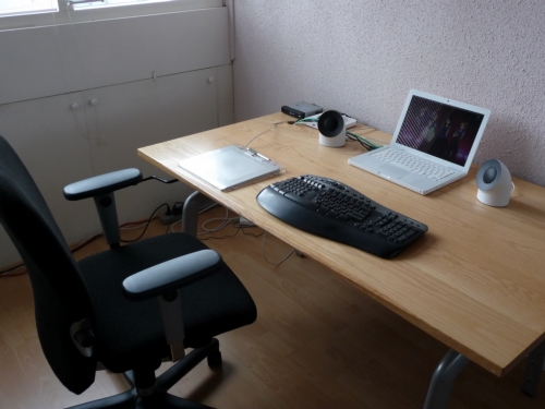 My new desk and chair. 