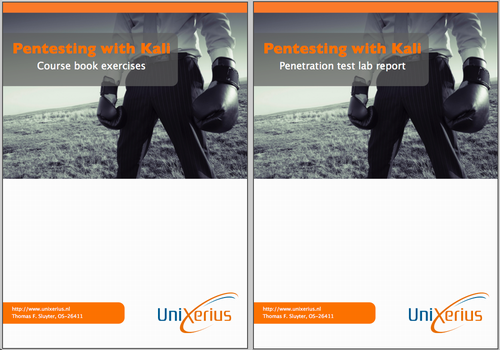 Covers of my reports